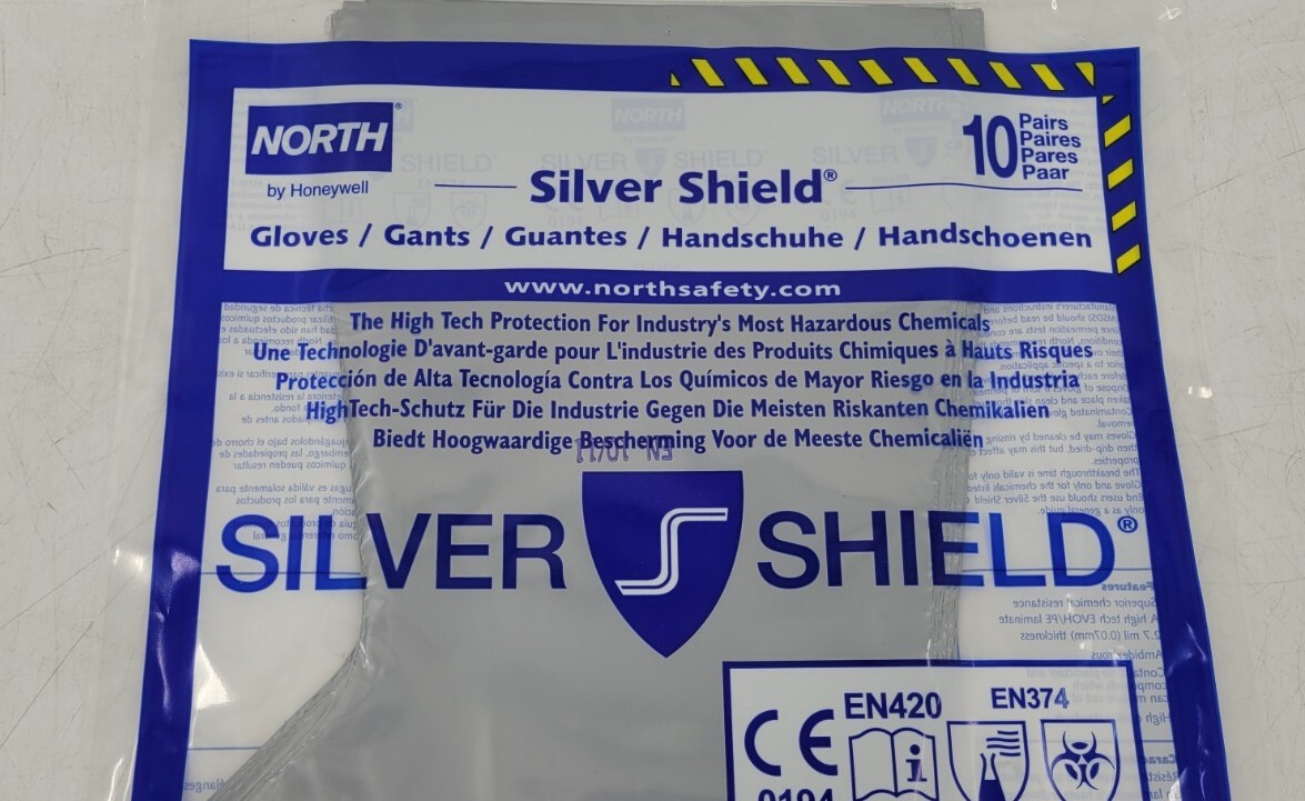10 Pair Honeywell North Silver Shield Chemical Resistant Gloves Size 9 – EB-9771
