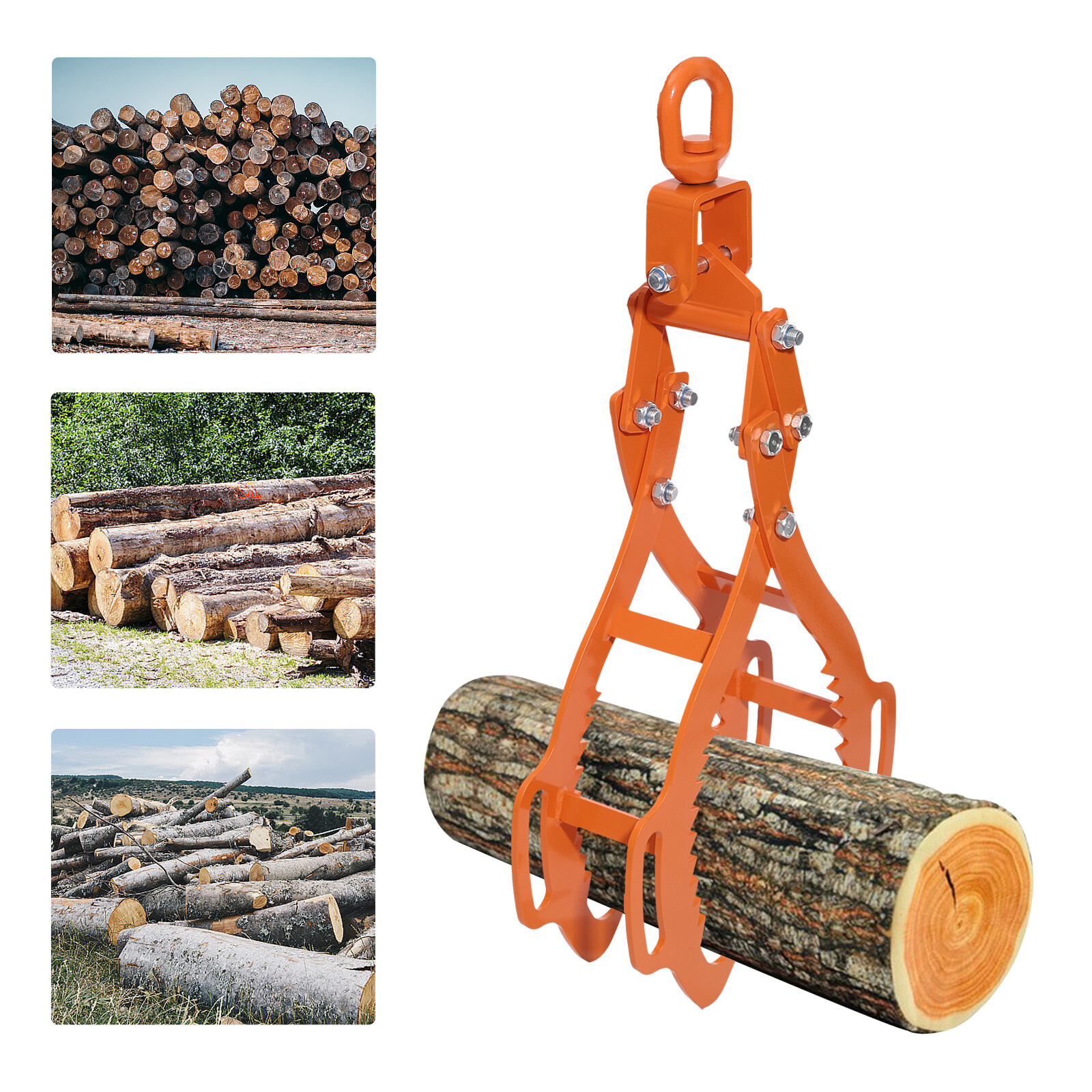 Steel Log Lifting Tongs Timber 4 Claw Log Tong Tongs for Log Lifting