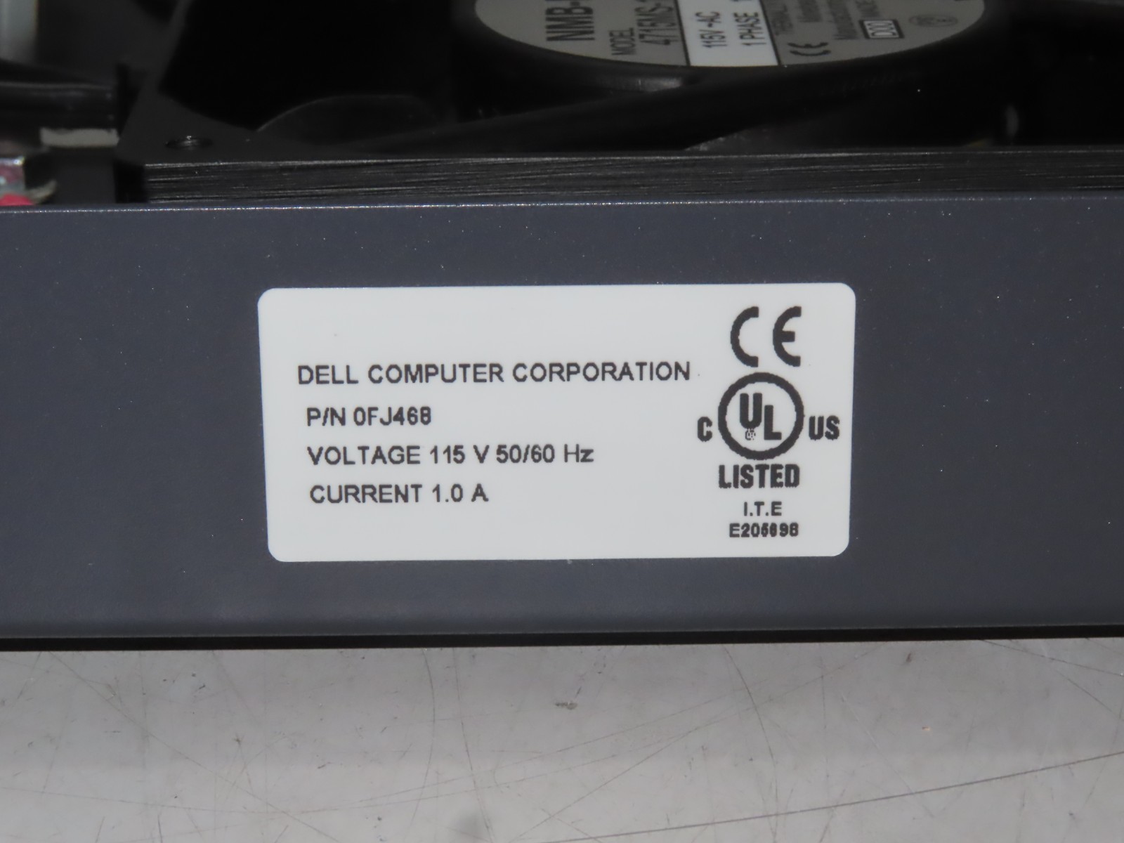 Dell PowerEdge 4210 110V 50/60Hz Optional Server Rack Fan Assembly FJ468 0FJ468