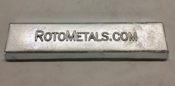Foundry Type Alloy Ingots (64.5%-Lead, 23% Antimony, 12.5%-tin) – 5 Pound Ingot