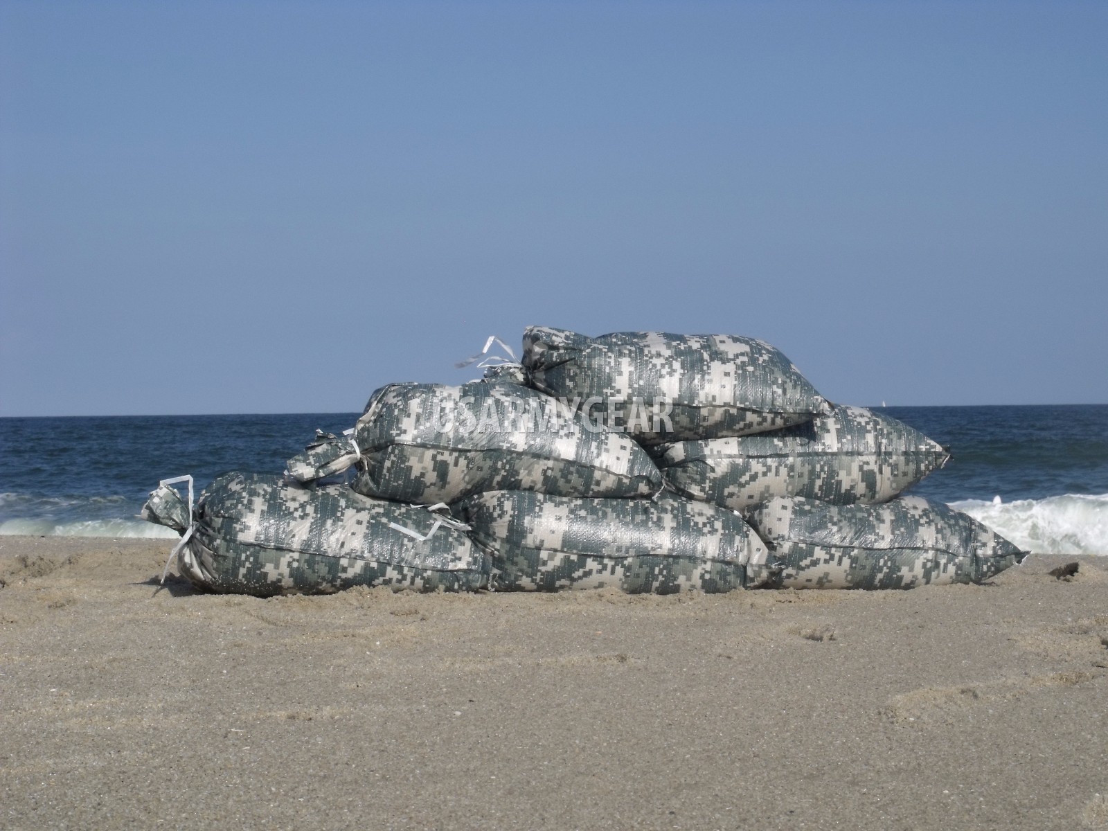 Sandbags Sand Bags Flood Erosion Barrier Hurricane Prep Army Military ACU Camo