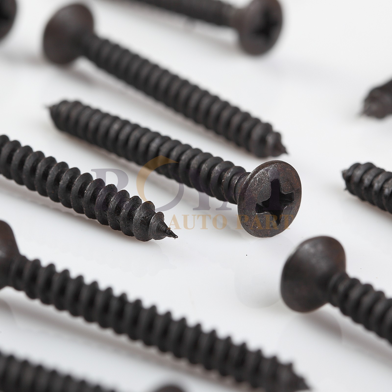 Phillips Oval Head Black Oxide Sheet Metal Screws #8×1 1/2″ 500 Pack