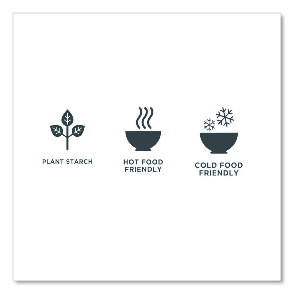 WNA EPS003PK 7 in. EcoSense Renewable Plant Starch Cutlery Spoon (50/Pack) New
