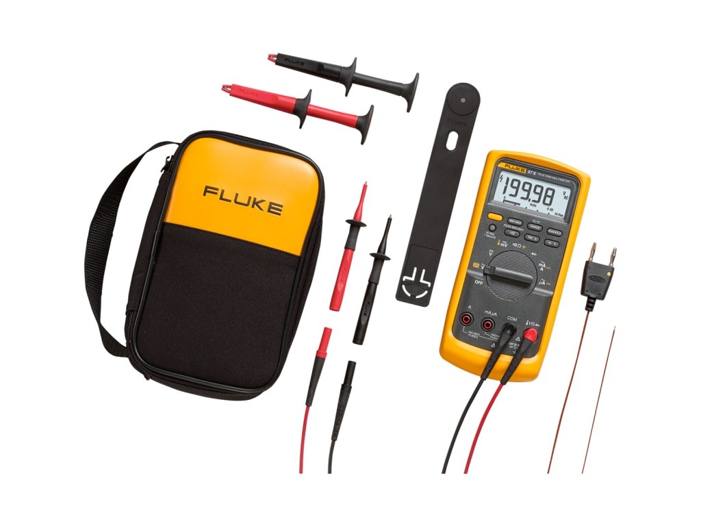 Fluke 87-5/E2 CAL – Industrial Electrician Combo Kit; Includes NIST Traceable