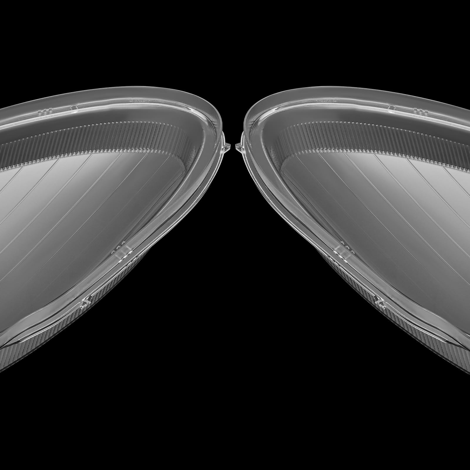 Pair Headlight Lens Cover Clear Front Left Right for SLK R171 2005-2011