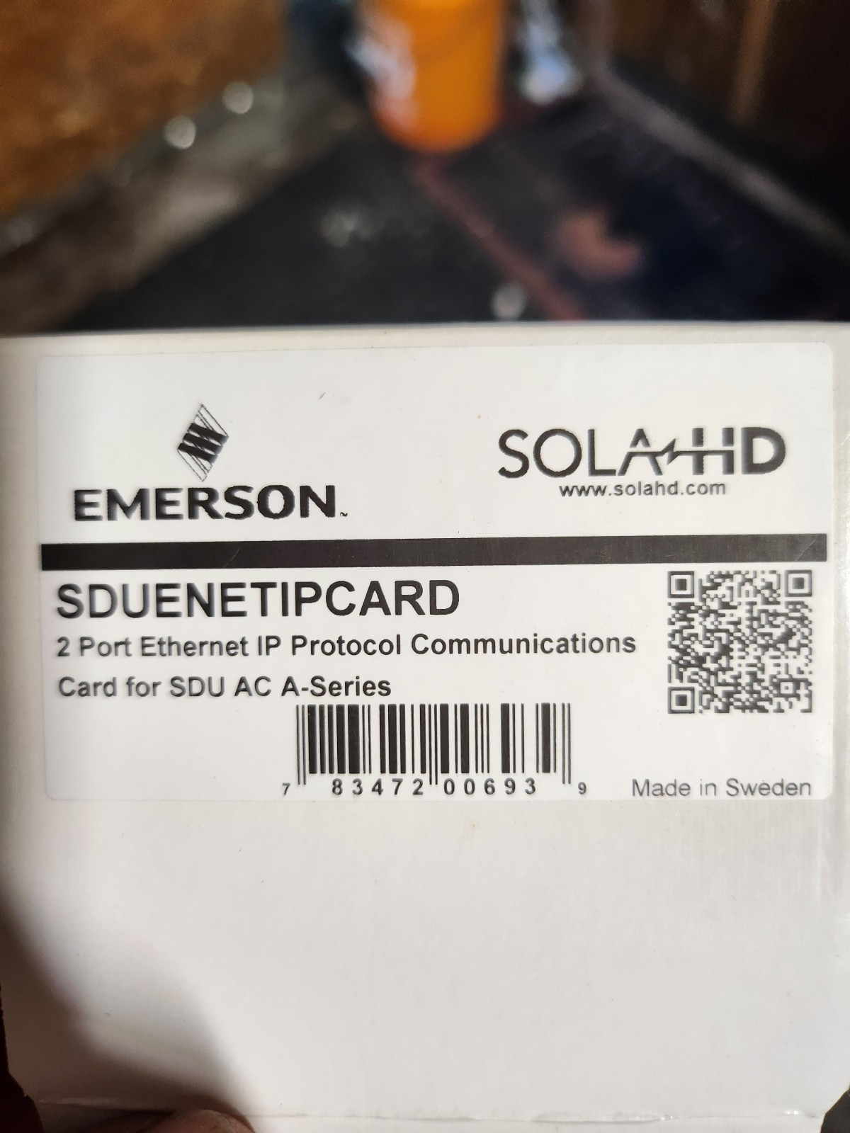 Emerson Sola-Hevi-Duty-SDUENETIPCARD-