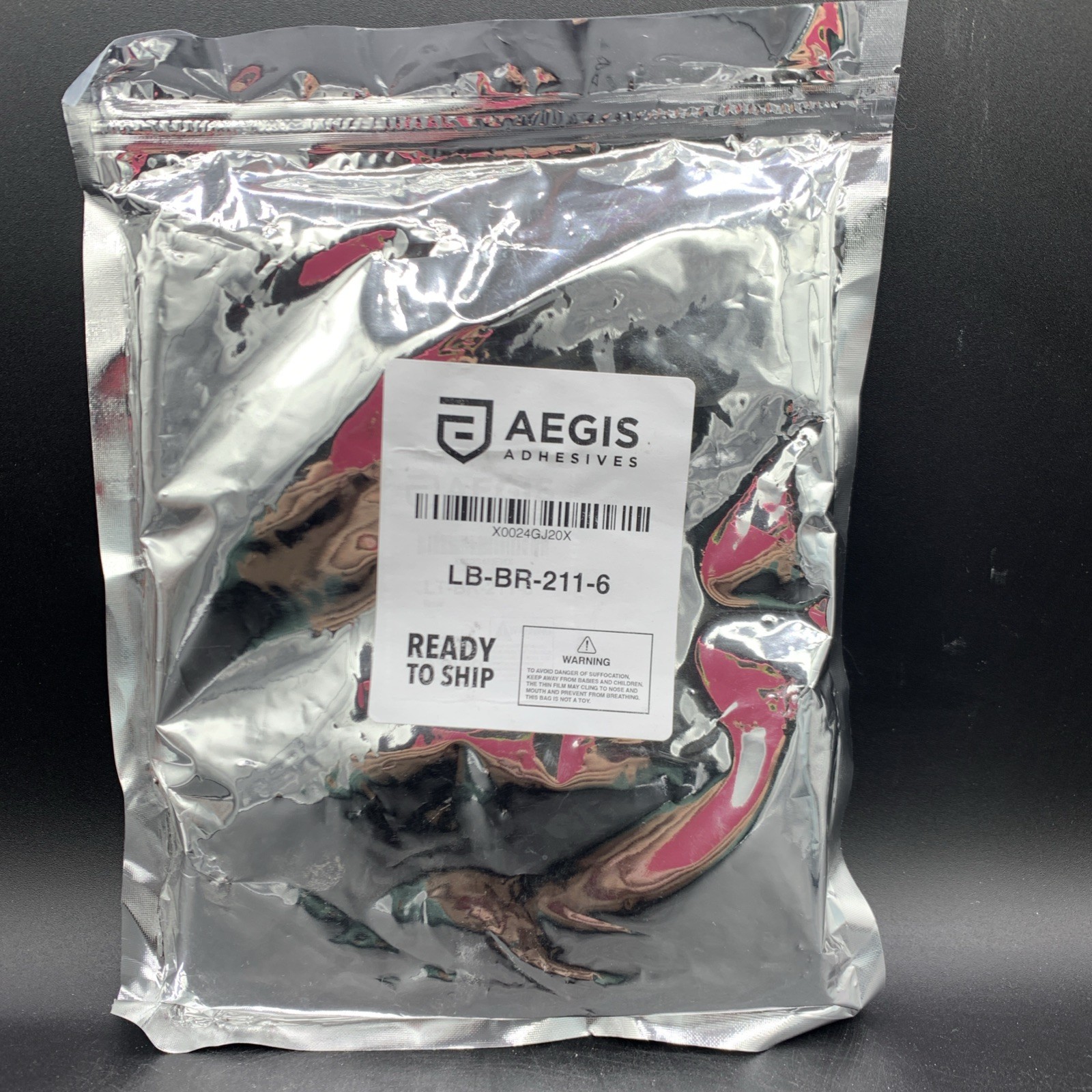 6 Pack Aegis White Laminated Label Tape 12mm x .47″