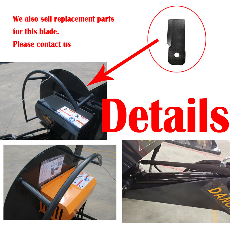 Wolfequip Articulating Brush Cutter Boom Mower Side Cutting 96″ Reach Skid Steer
