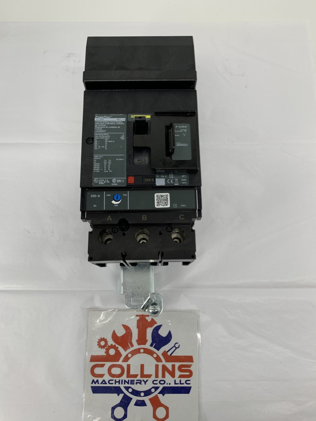 Square D JJA36200YP PowerPact I-Line Circuit Breaker 200A 480V 3P 3PH