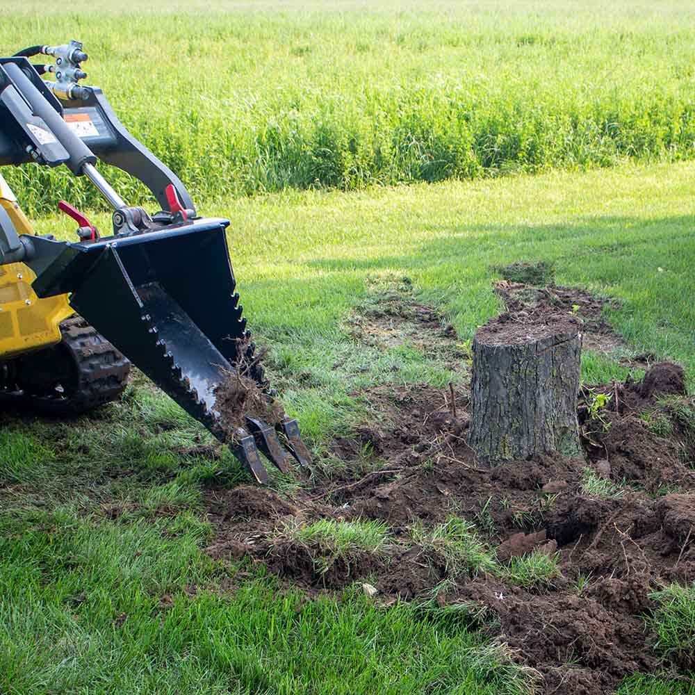 Titan Attachments Stump Bucket Mini Skid Steers