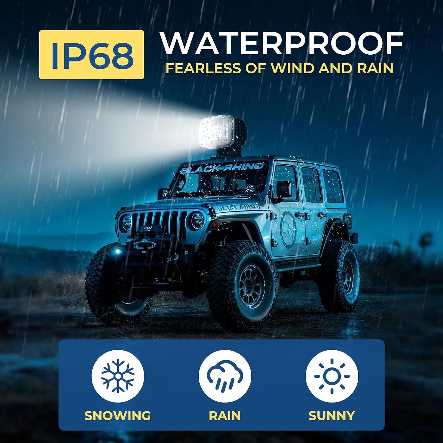 Remote Spotlight for Truck Magnetic and IP68 Waterproof Marine Search Lights Aut