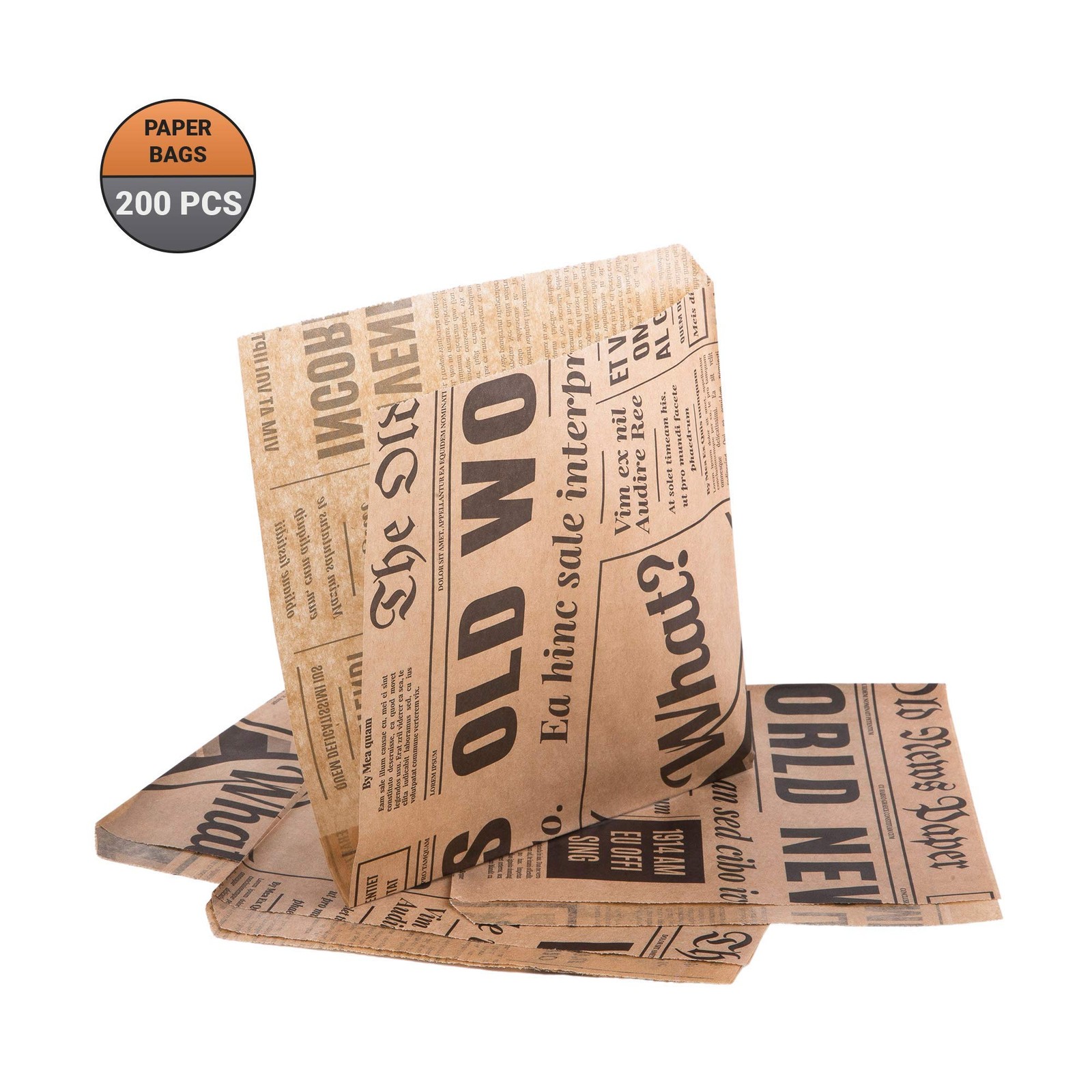 Food Bags, Dinner Bags, Paper Party Bags, 150 x 150 mm, for Castle…