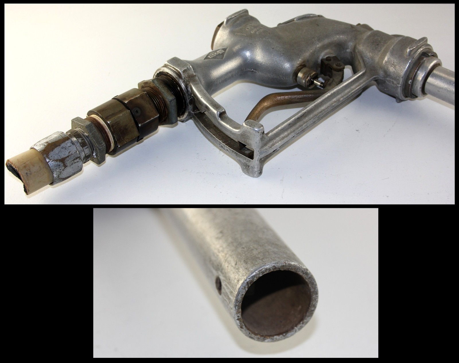 OLD GAS NOZZLE OPW Dover 1290 Fil-O-Matic Automatic Shut Off Bulk Fuel w/Swivel