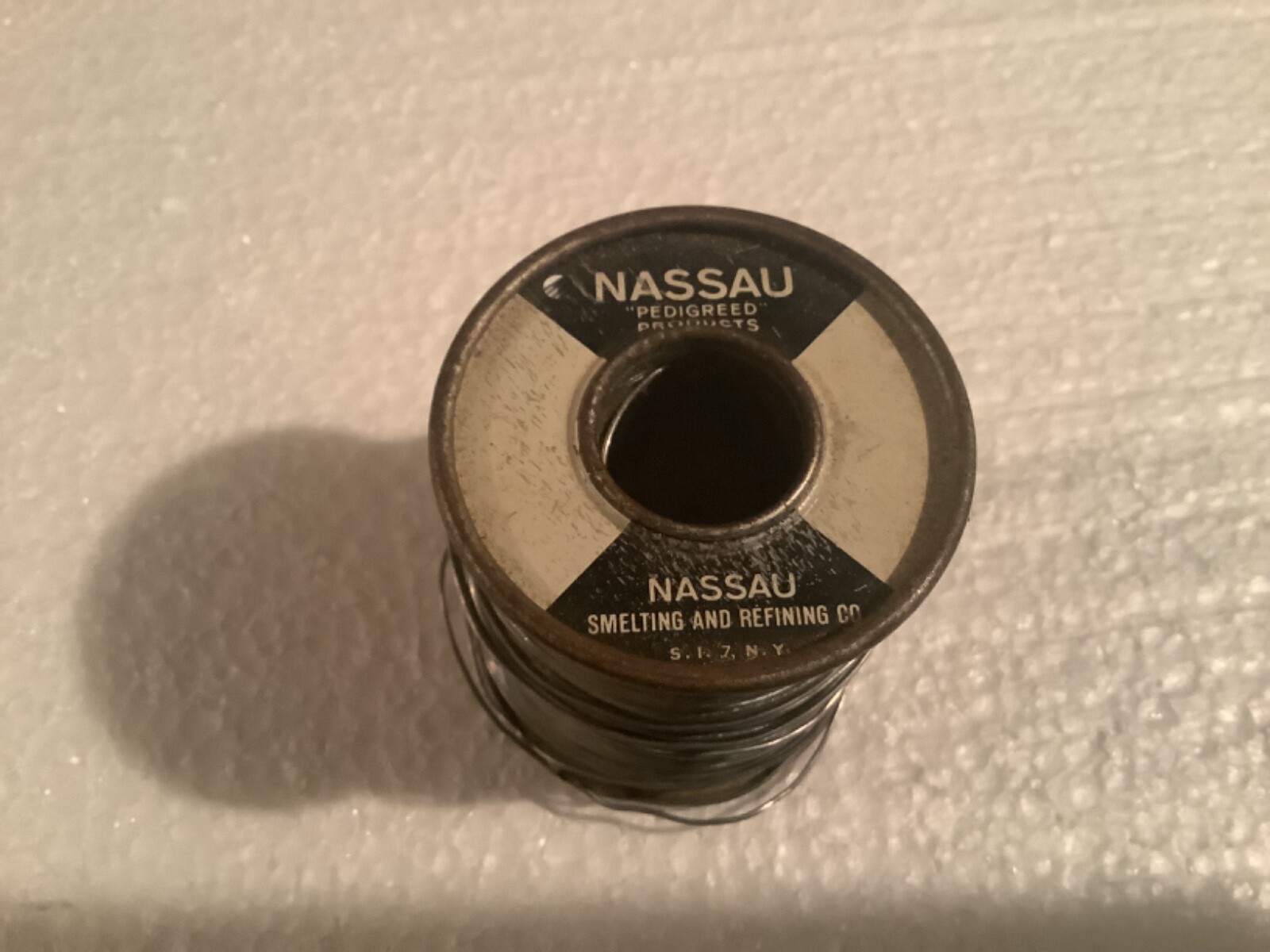 Nassau pure white water rosin solder Pedigreed AT&T Western Electric 1LB
