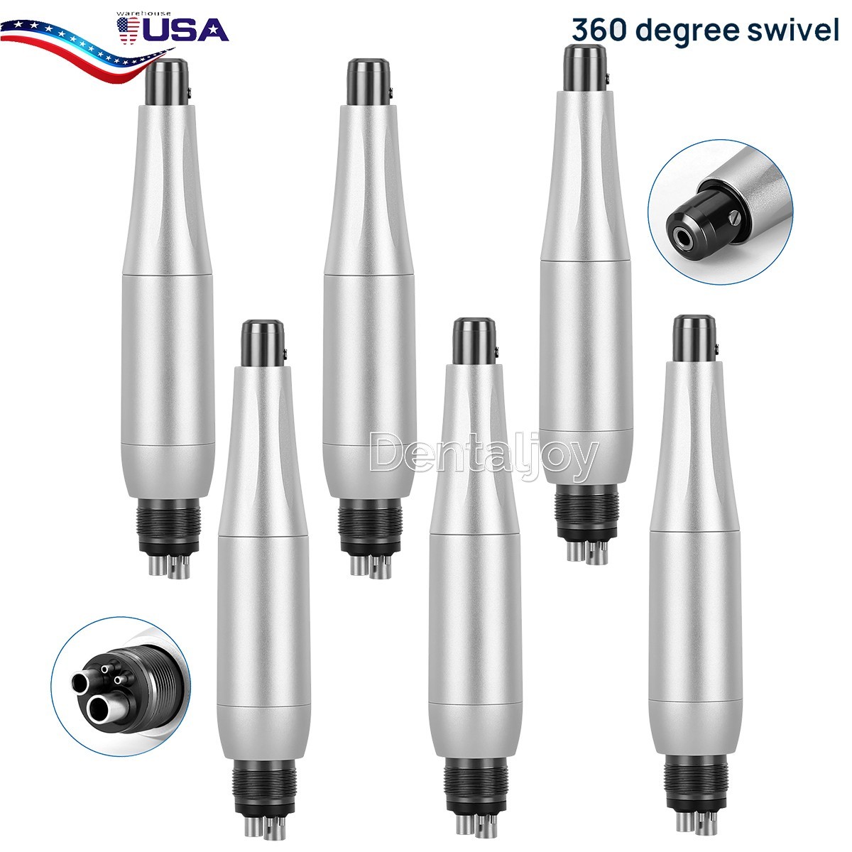 AZDENT Dental Hygiene Prophy Handpiece 4:1 Nose Cone Air Motor 4Hole 360°Swivel