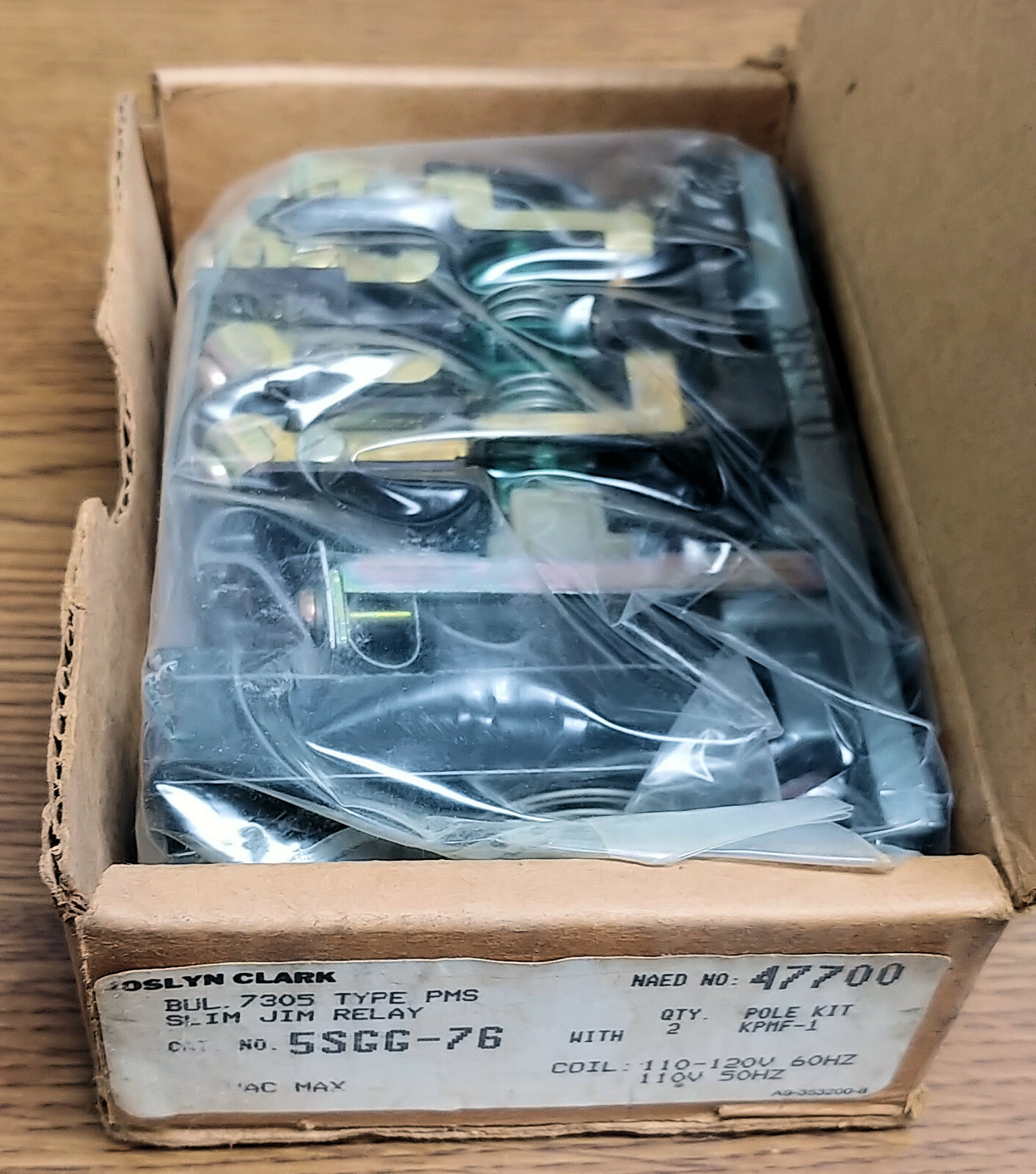 Joslyn Clark 5SGG-76 Slim Jim Relay Bul. 7305 Type PMS