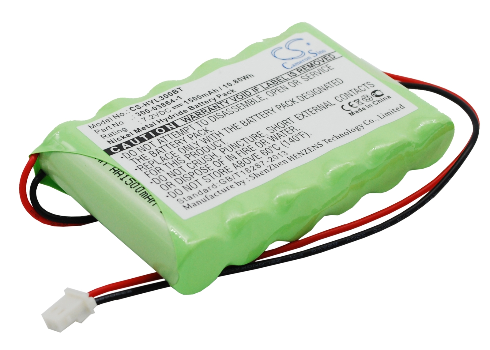 Cameron Sino 1500mAh Battery For Bentel BW64,Part Number BW-B72K;7.2V 10.80Wh