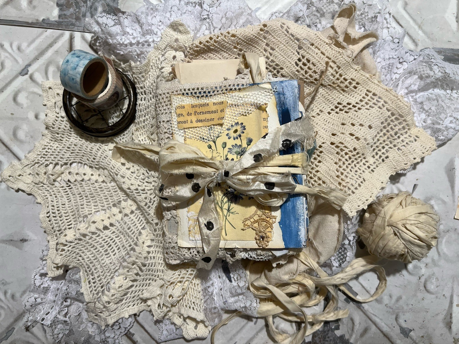 French blue Junk Journal