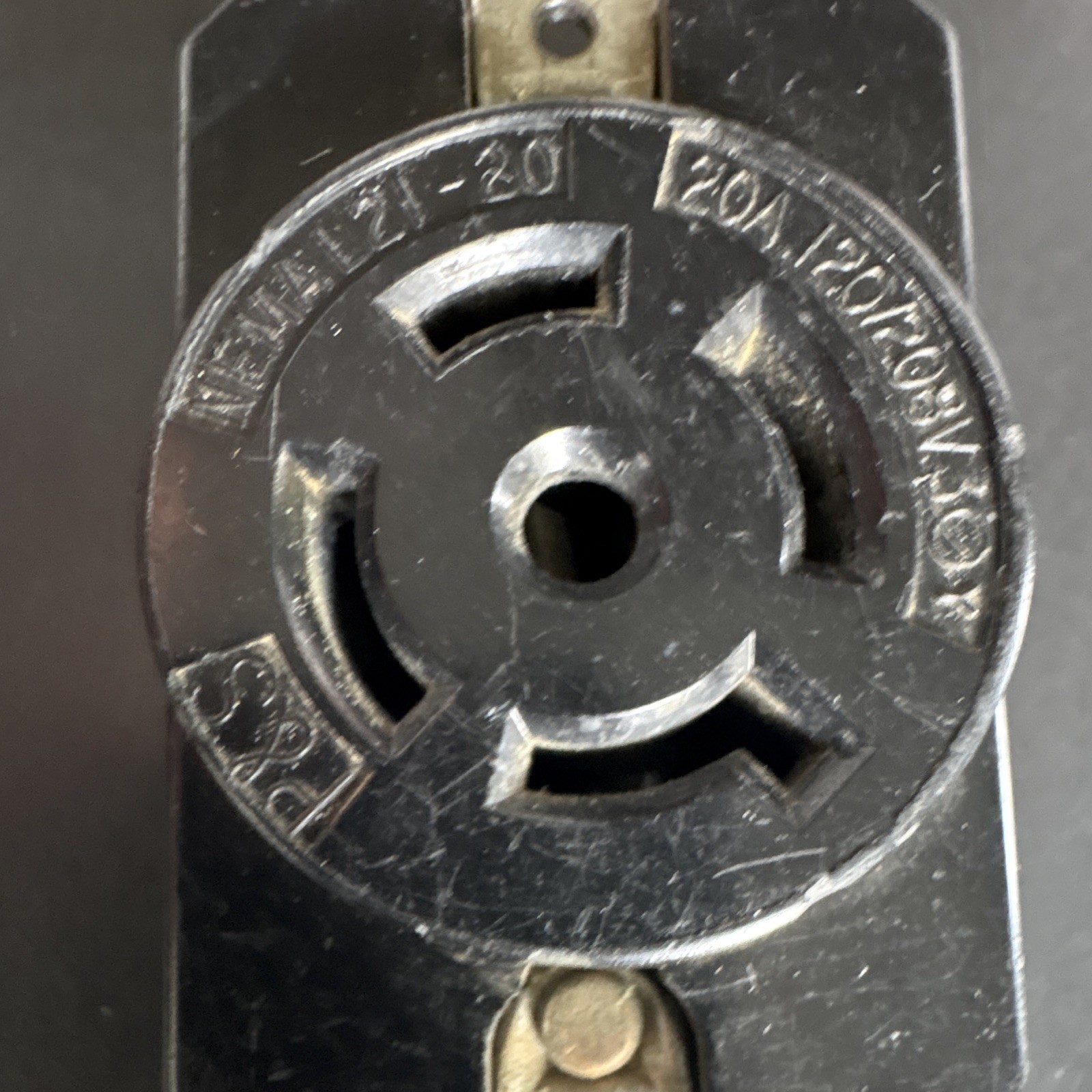 P&S NEMA L21-20R Twist Lock Receptacle 20A 120/208V 3 Phase Industrial Used