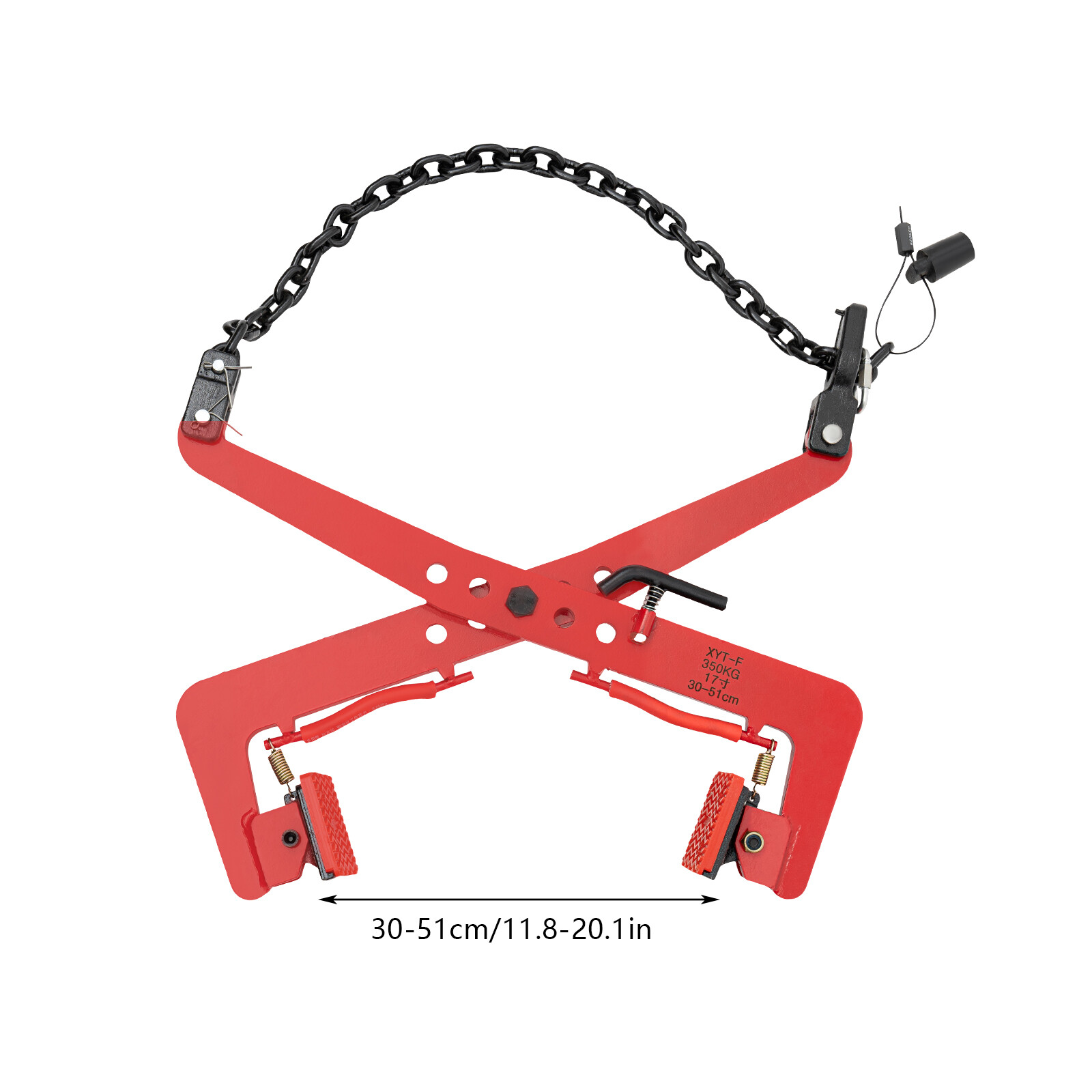 XYT-F 350kg Vertical Plate Lifting Clamp Steel Heavy-Duty 30–51 cm