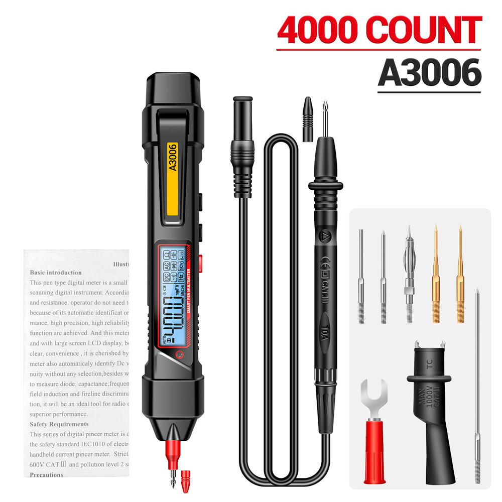 ANENG Pen Type Digital Multimeter 4000Counts AC/DC Voltmeter Electric Pen Tester