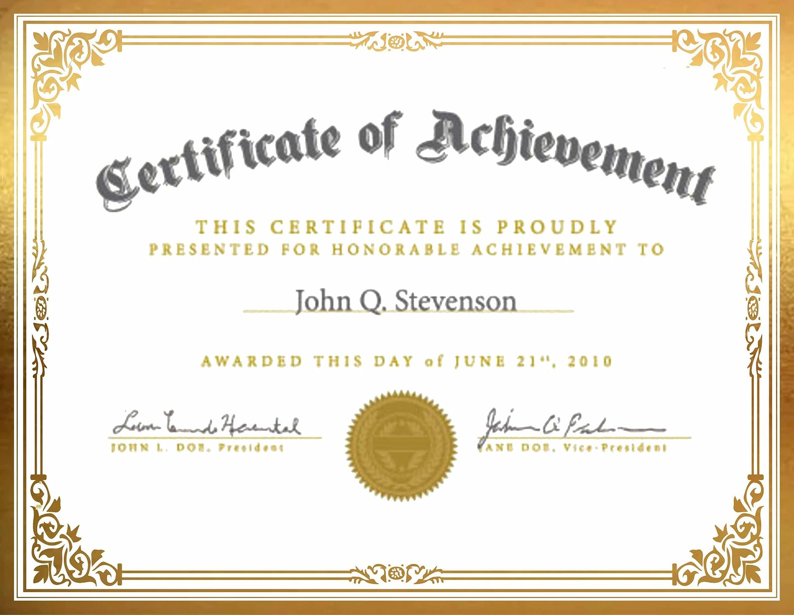 Professional Certificate Paper 8.5 x 11 for Printing, x 11 inches, GOLD