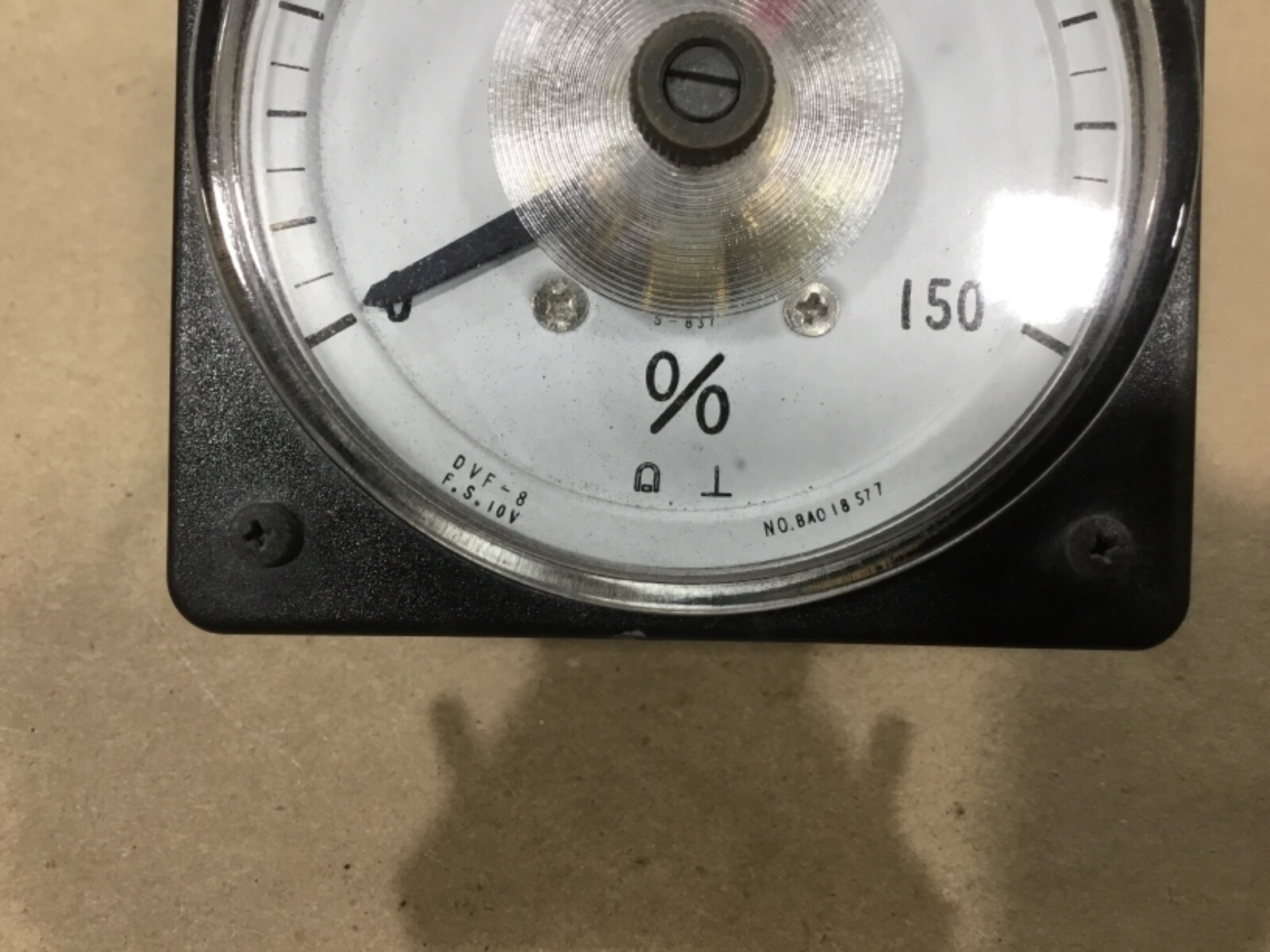 Toyo Keiki DVF-8 Panel Meter Gauge % 0-150 #34F66