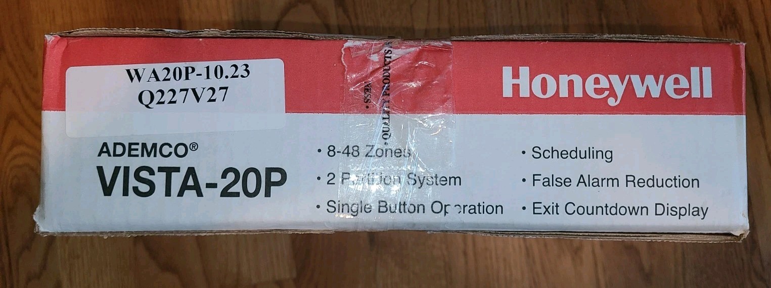 NIB Honeywell Ademco VISTA-20P Control Panel Box & Transformer v10.23 Q227V27