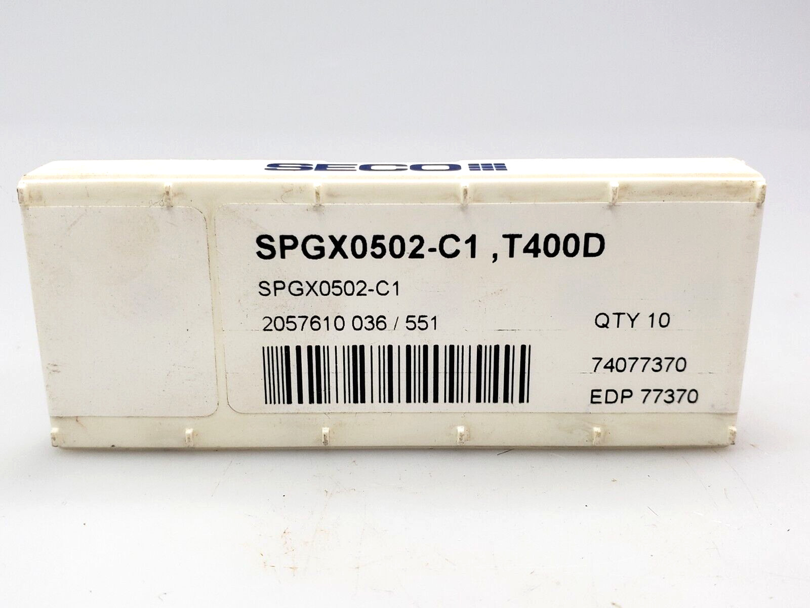 SECO SPGX 0502-C1 T400D Carbide Drilling Inserts (Box of 10)