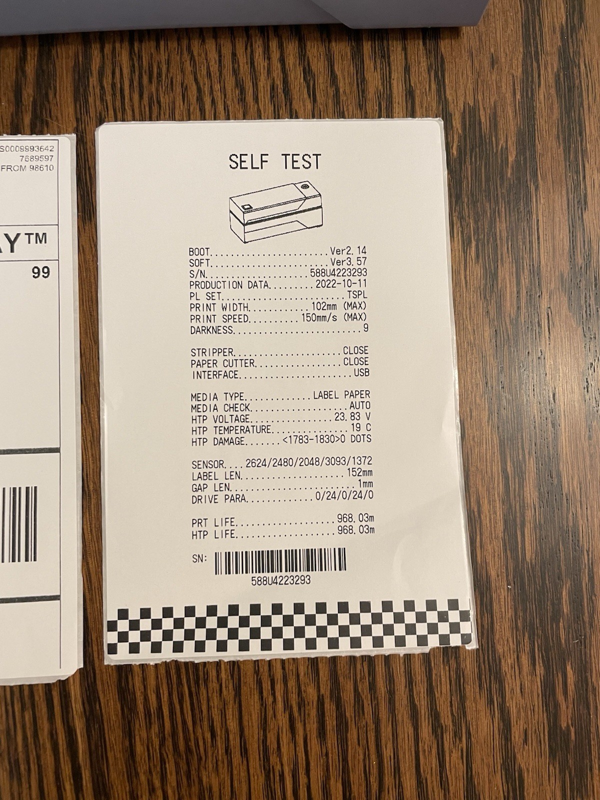 Rollo X1038 Label Printer Direct Thermal Printer Tested And Working. No Cords