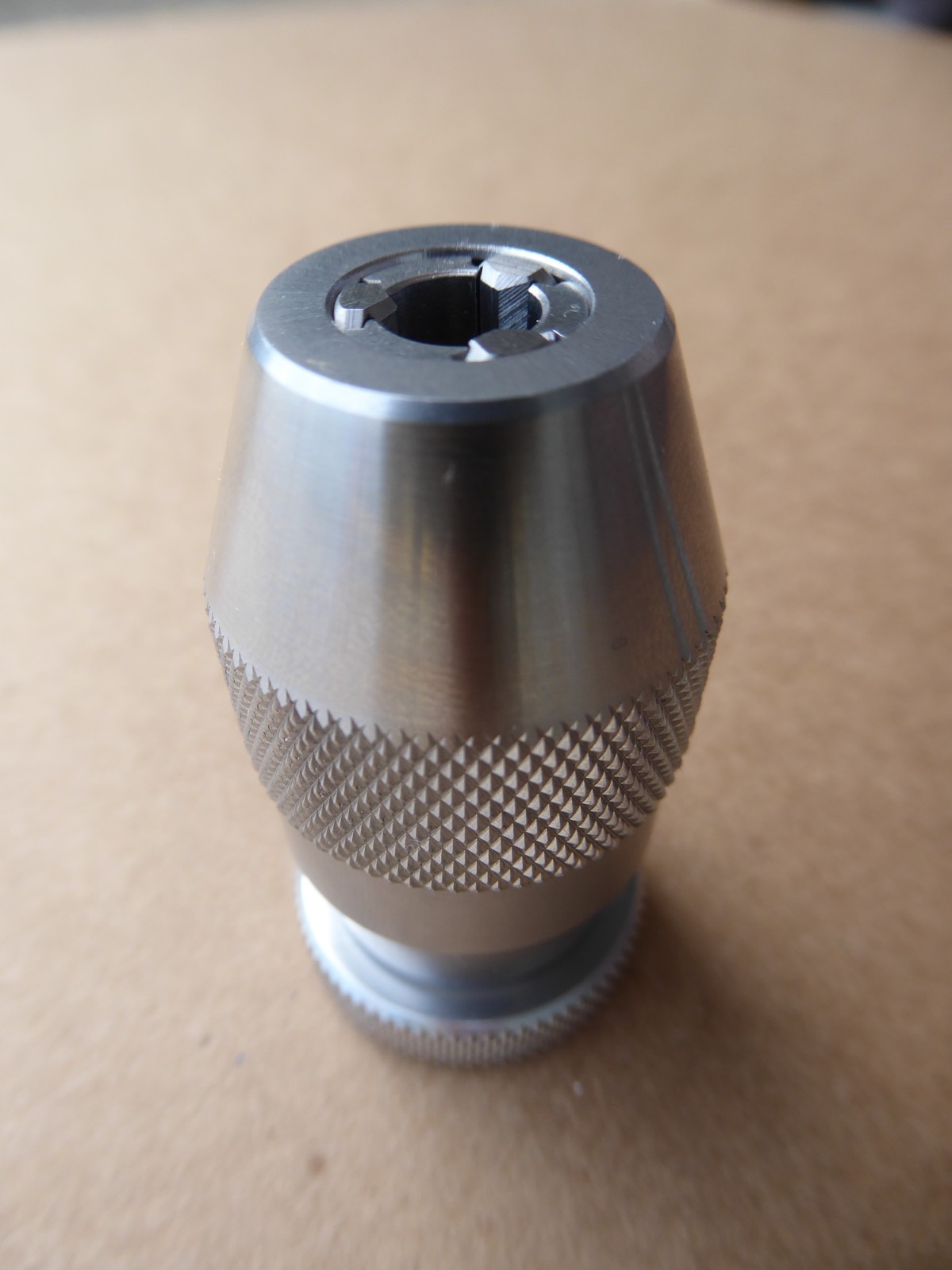 Keyless Drill Chuck, 0.6 – 7.4 mm, 50 J1 Inner Taper Mount, NOS, Germany
