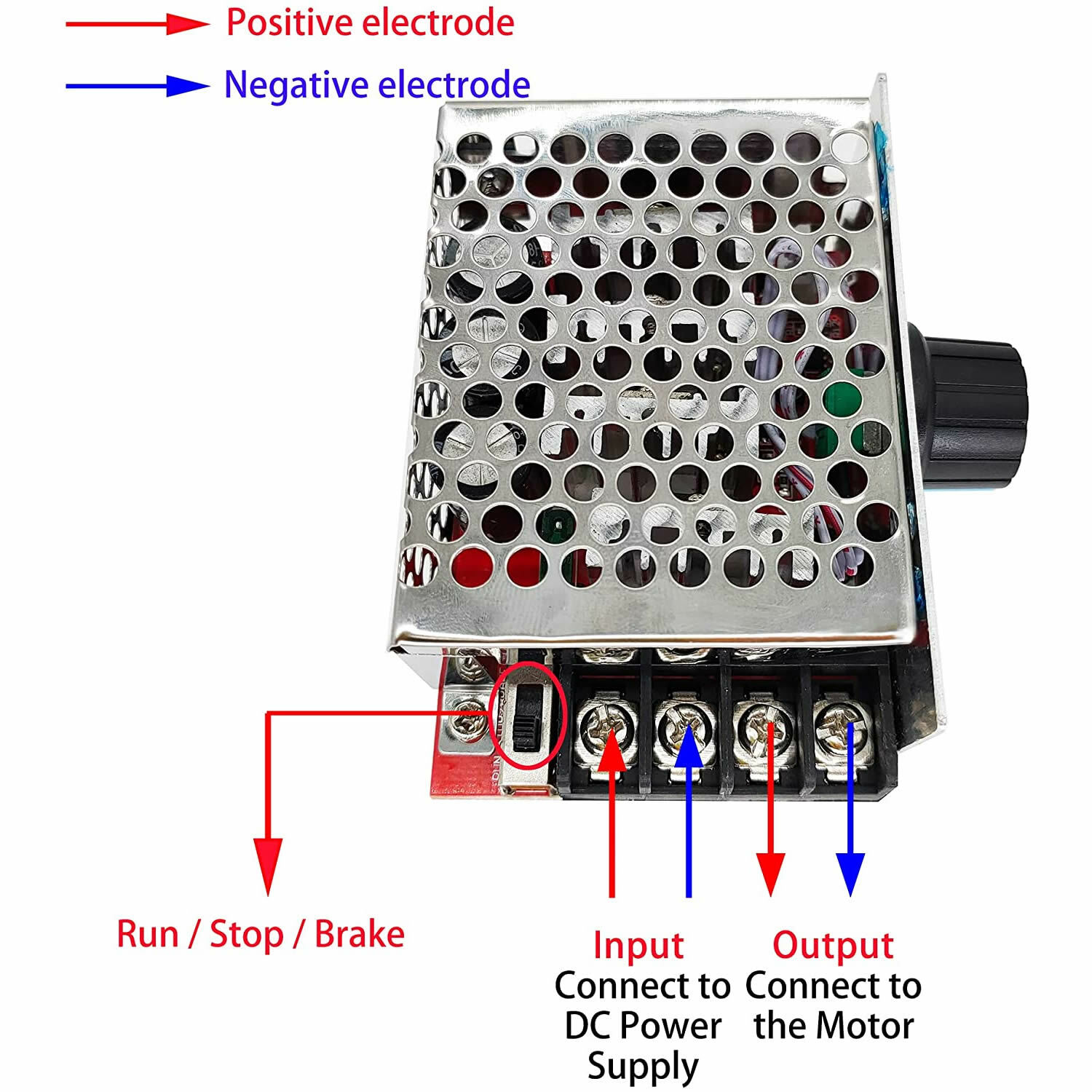 7-70V 30A PWM DC Motor Speed Controller Switch Control 12V 24V 36V 48V 30 Amp
