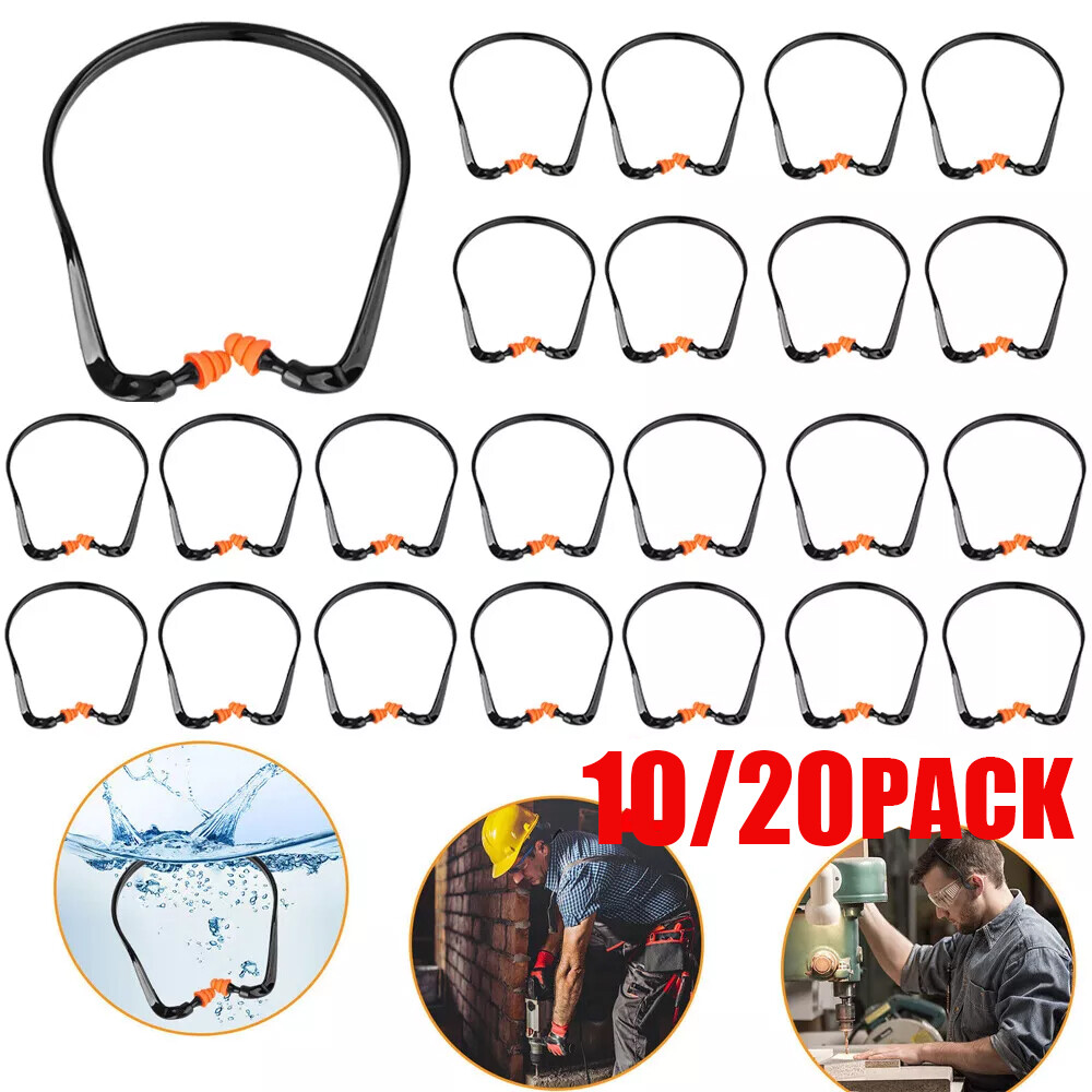 10/20x Reusable Ear Plugs U-Bands Shooting Firing Range Hearing Noise Protection