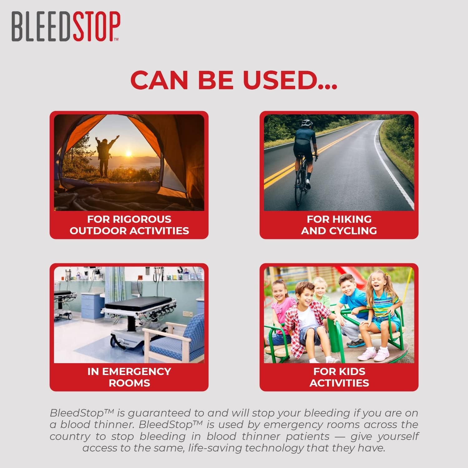 BleedStop™ First Aid Powder for Blood Clotting, Trauma Kit, Thinner…
