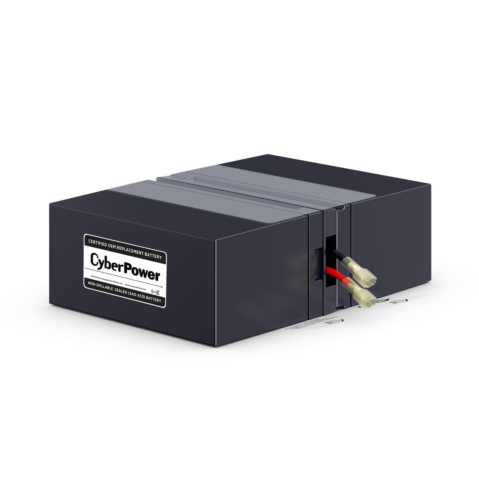 CyberPower RB1280X2D UPS Replacement Battery Cartridge, Black
