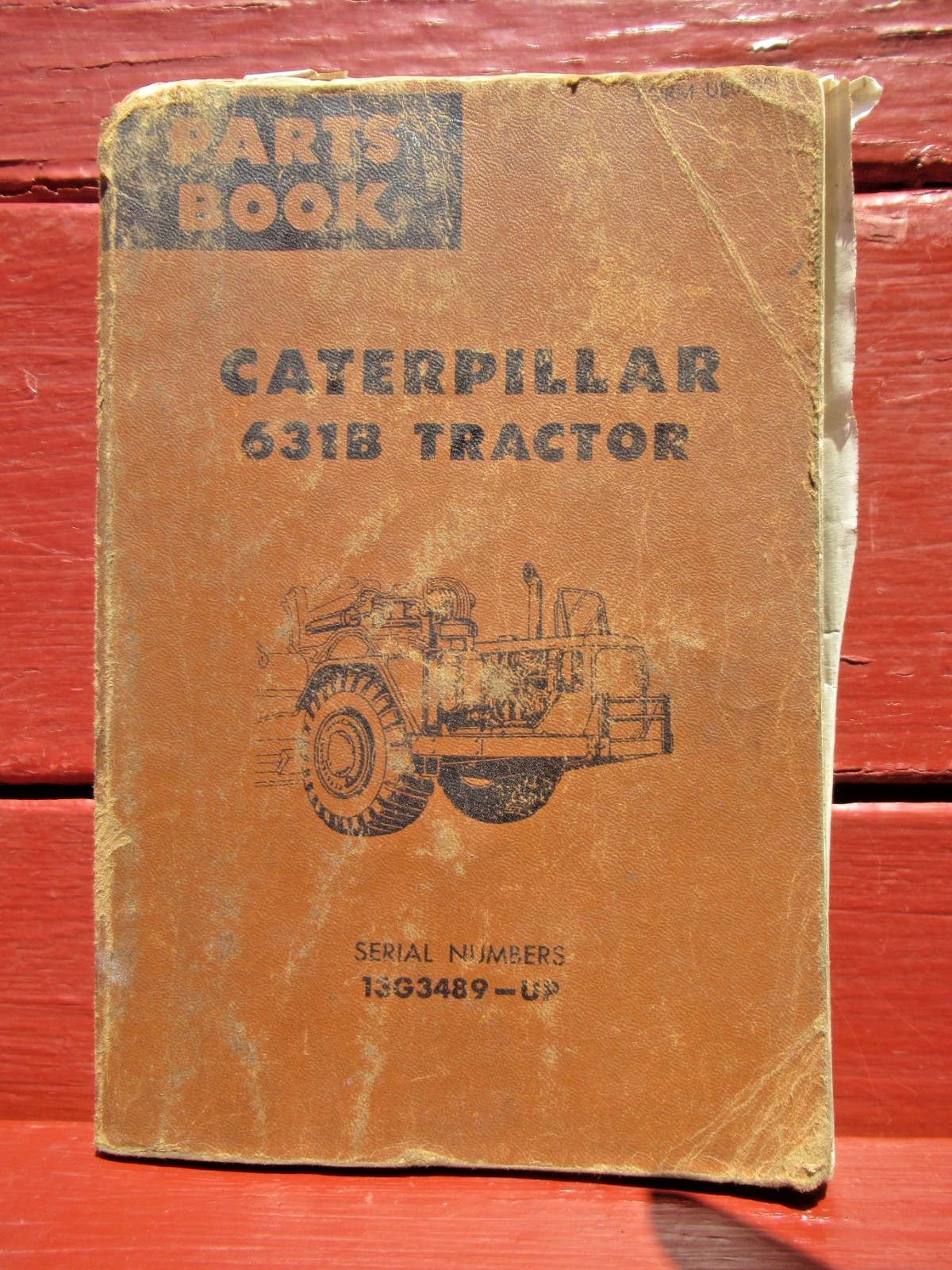 Vintage 1978 CAT Caterpillar 631 B Tractor and 631 Scraper Parts Books / Manuals