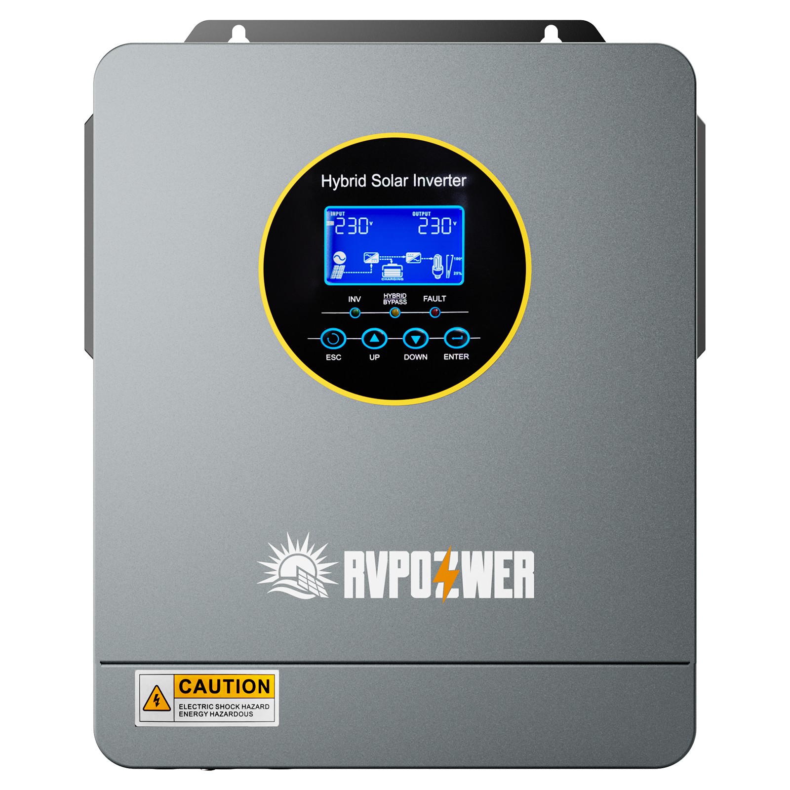 3KW Solar Hybrid Inverter 24V-120V MPPT Controller Charger Pure Sine Split Phase