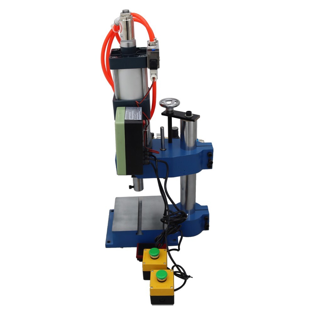 2205Lbs Pneumatic Punch Press Machine Hole Puncher 110V 3.9-1.9in Two Controller