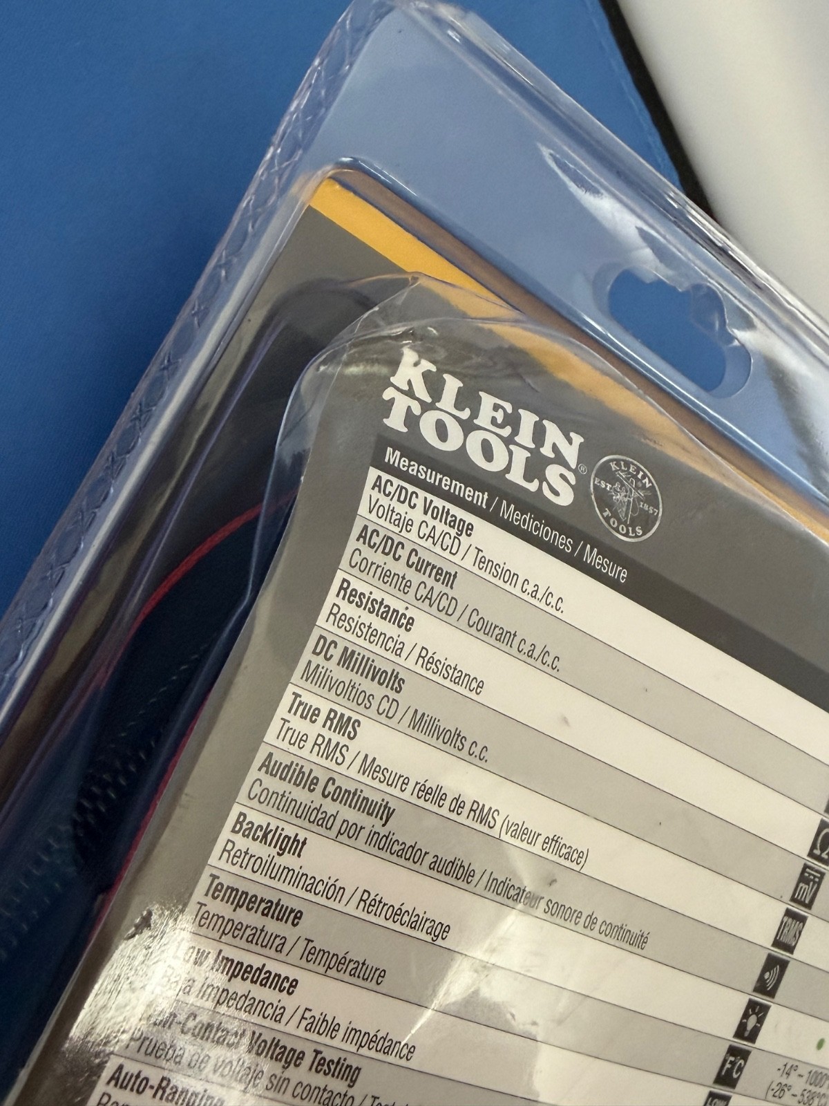 Klein Tools CL800 AC/DC True RMS Auto-Ranging Digital Clamp Meter NEW OEM