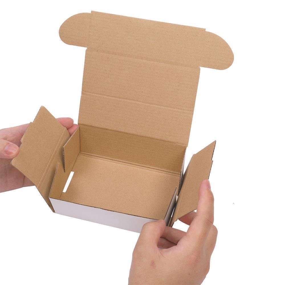 1000 – 6 x 4 x 2 White Corrugated Mailers Shipping Packing Fold Boxs 6x4x2