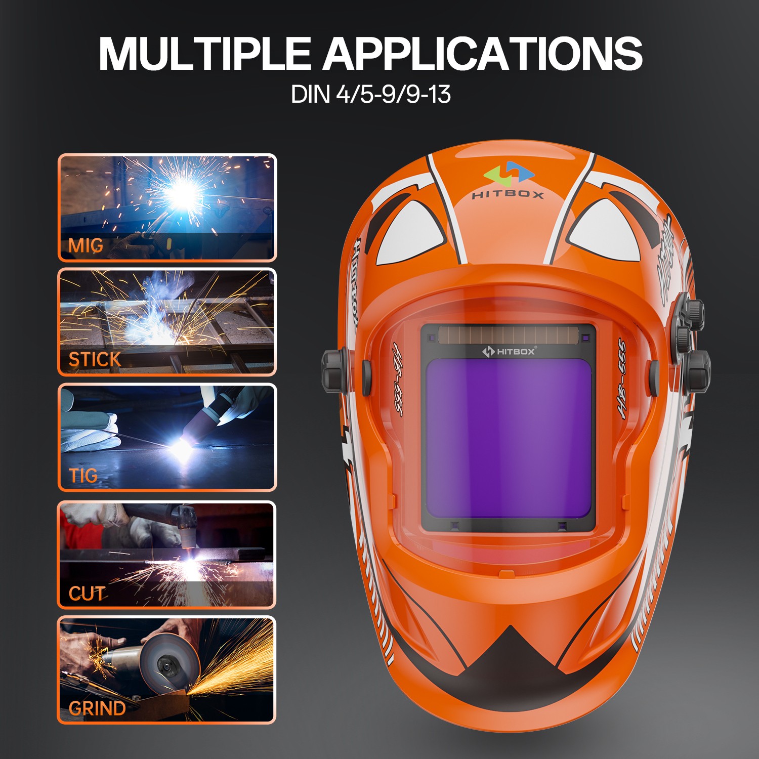 AC DC Aluminium TIG/MMA Welding Machine 200A 110V/230V Pulse Spot HF TIG &Helmet