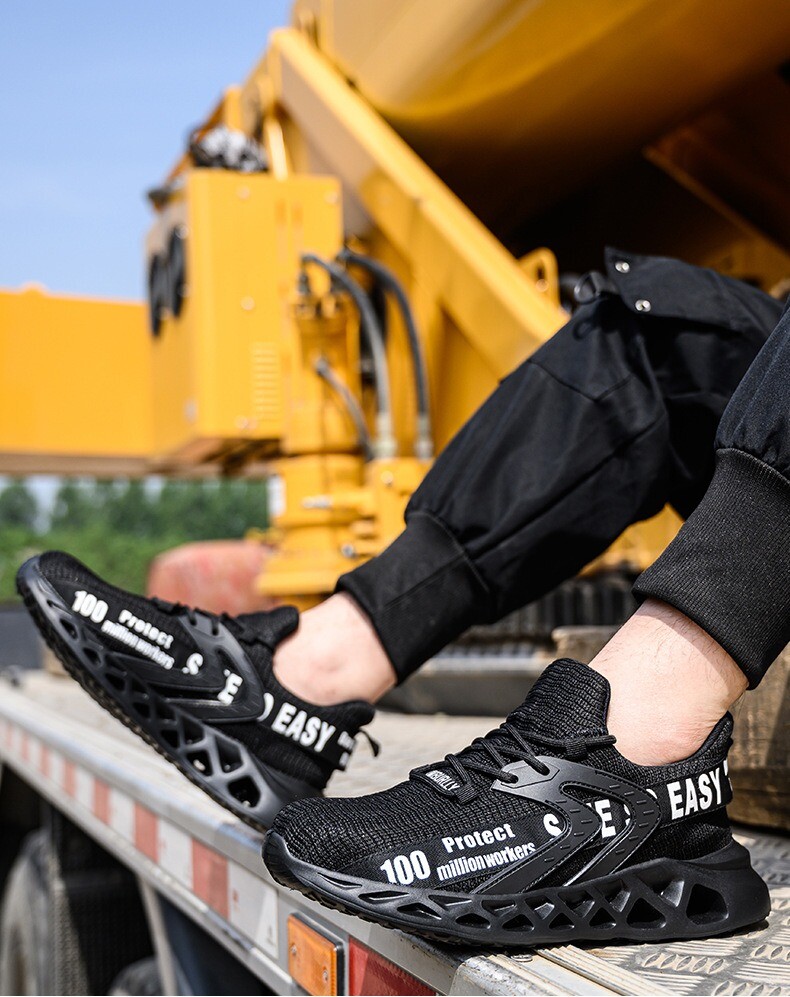 Safety Shoes Mens Work Shoes Steel Toe Cap Lightweight Walking Protective Shoes F311