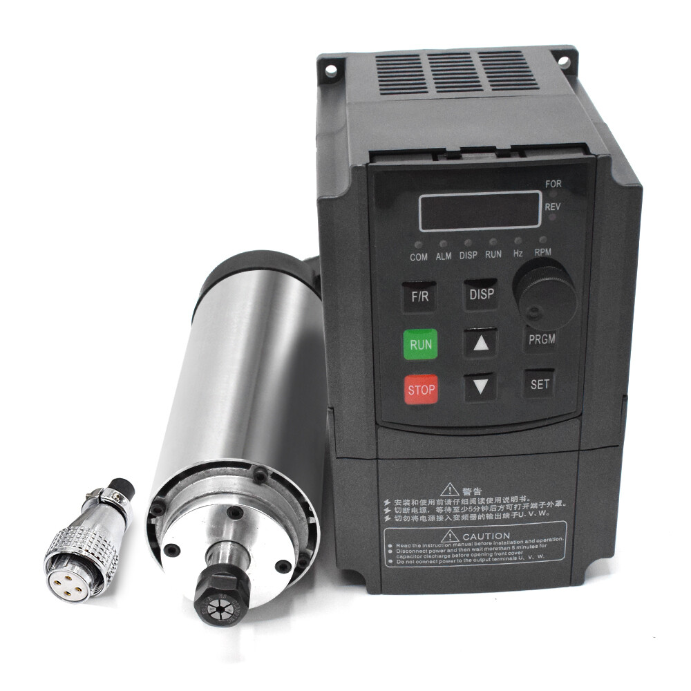 1.5KW/0.8KW Spindle Motor Water/Air-cool 24000RPM 220V, VFD Inverter,ER11 Collet