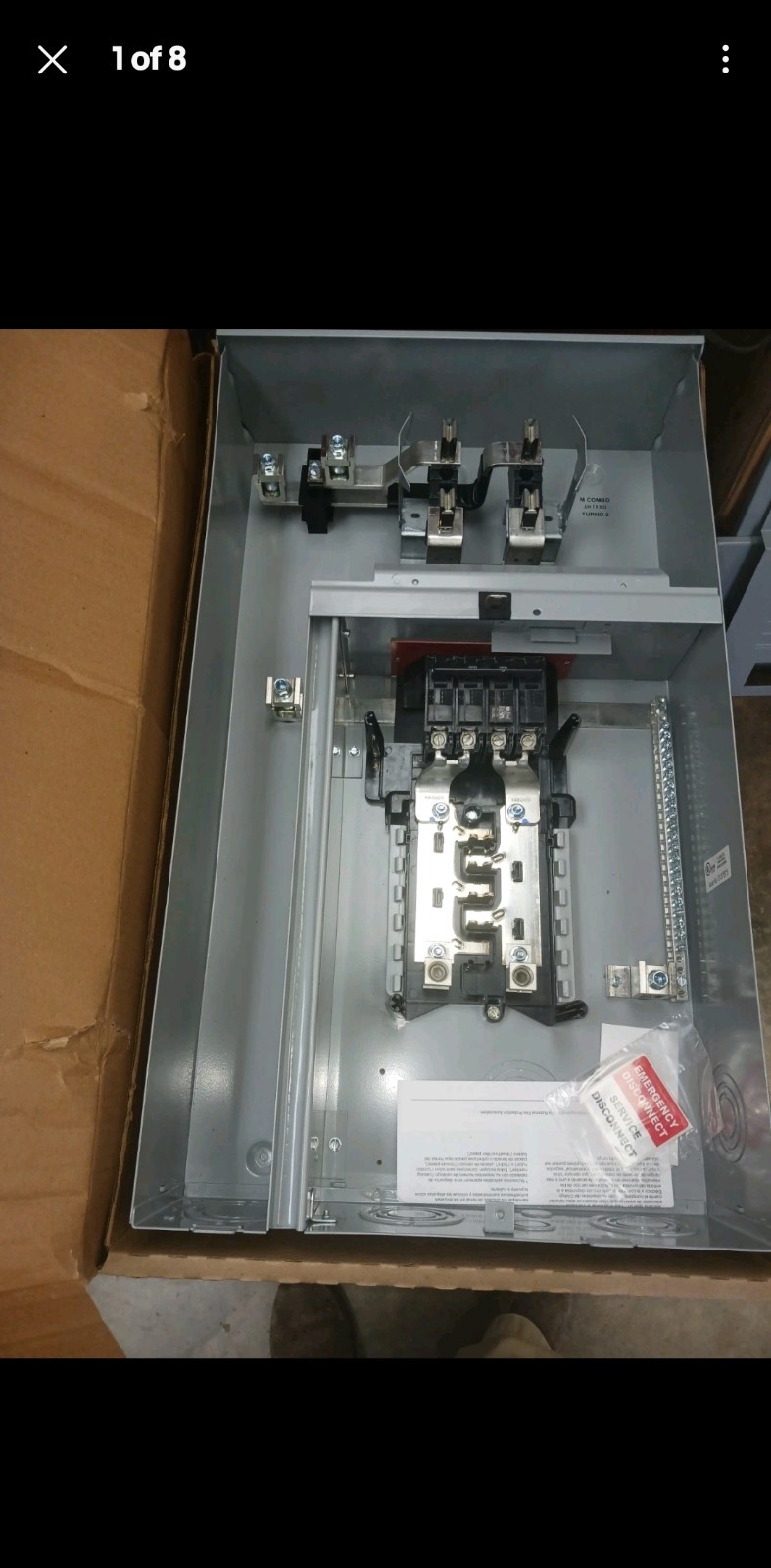 Siemens Main Breaker Panel 200A Meter Panel Combo. Underground Only