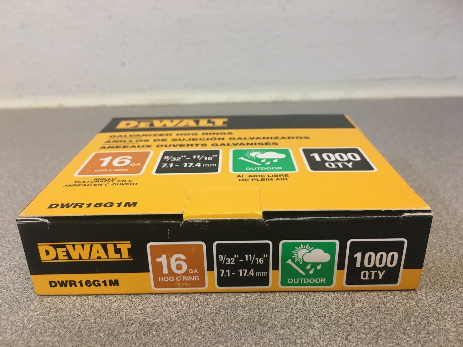 DeWalt DWR16G1M 6 in. Steel Hog Ring Fasteners