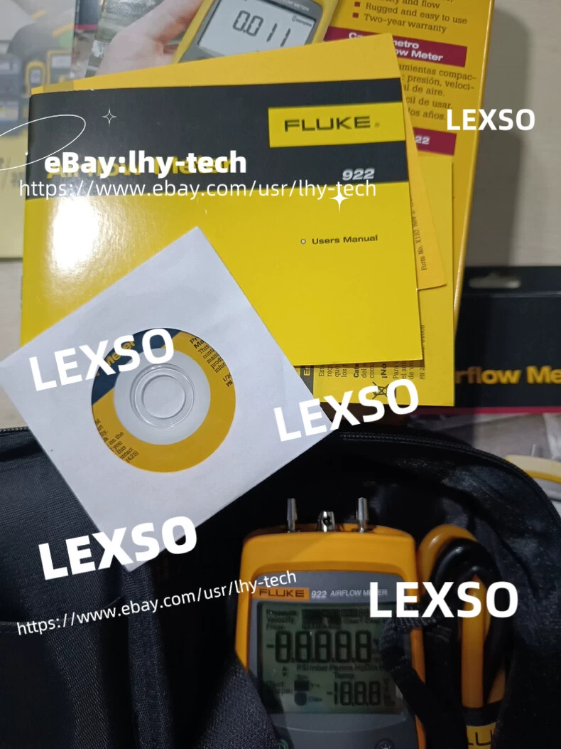 Fluke 922 Airflow Micromanometer with Bright Backlit Display/stock