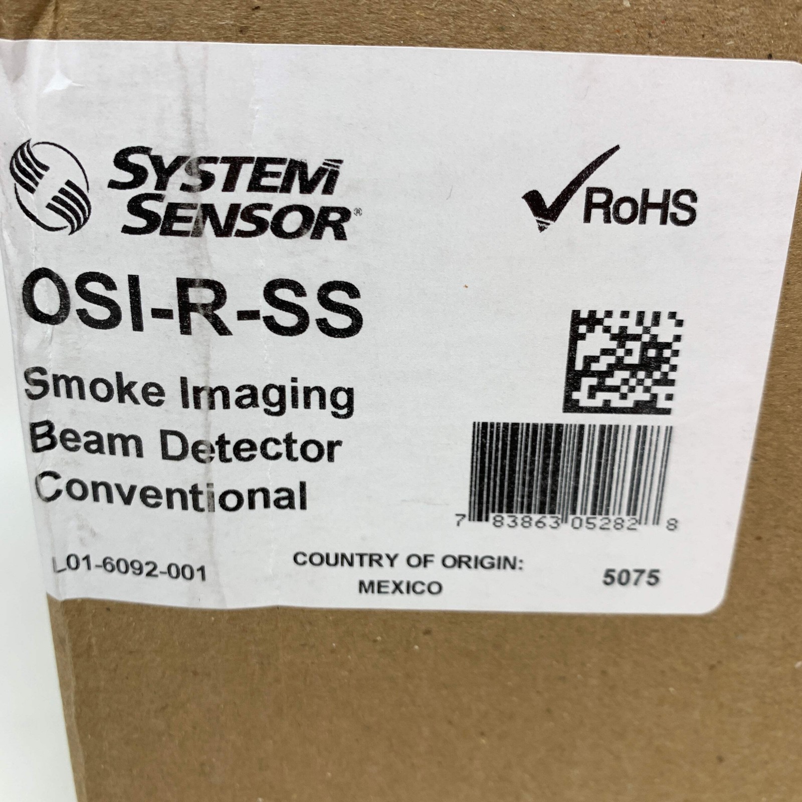 New System Sensor OSI-R-SS Reflected Type Beam Smoke Detector