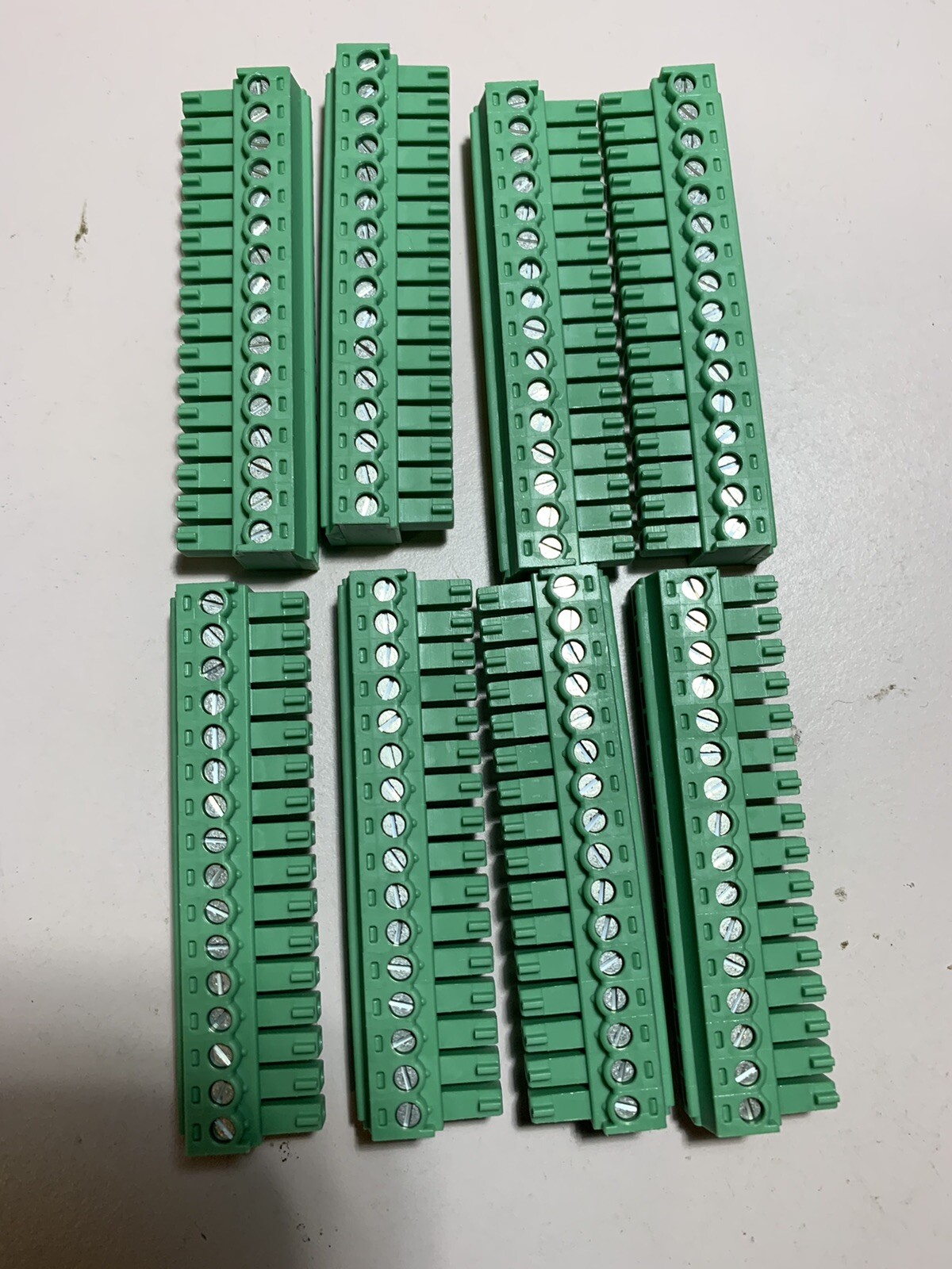 PHONEIX CONTACT TERM BLOCK PLUG 1803714 16POS STR 3.81MM «BUY 8/$80.00 OR 1/$11