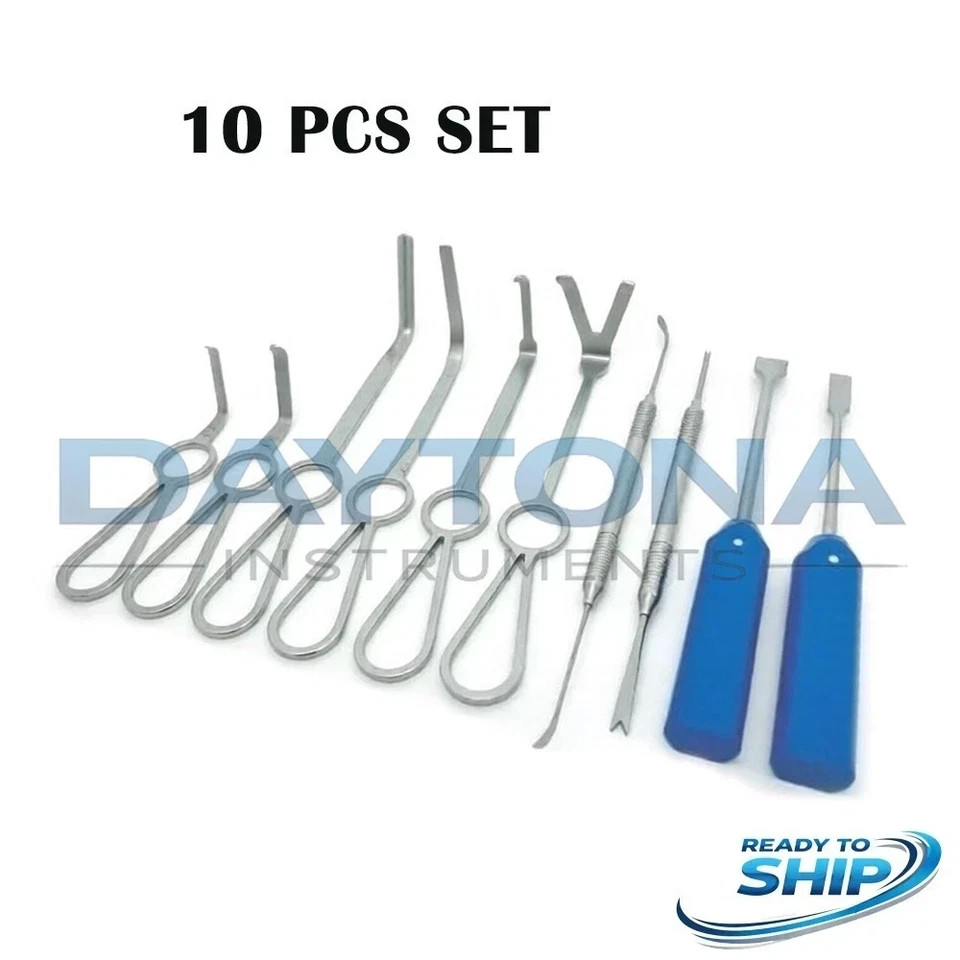 Minimally Invasive Set of 10 Pcs Orthognathic Surgery Instruments