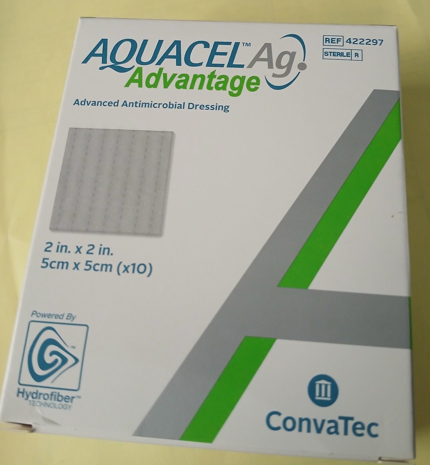 ConvaTec AQUACEL Ag Advantage Antimicrobial Dressing 2×2 in 10 Pc MPN 422297